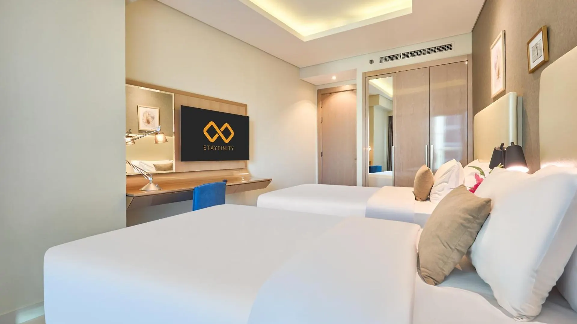 Spacious 2 Bedroom Apartment In Damac Towers By Paramount Dubai With Pool Gym Free Parking Sleeps 4 By Stayfinity 0*,  United Arab Emirates