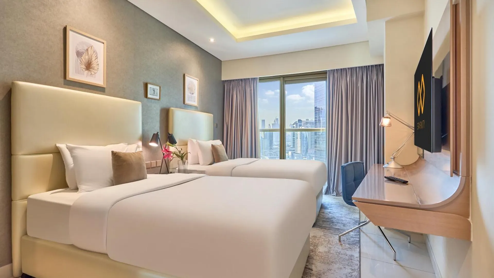 Spacious 2 Bedroom Apartment In Damac Towers By Paramount Dubai With Pool Gym Free Parking Sleeps 4 By Stayfinity