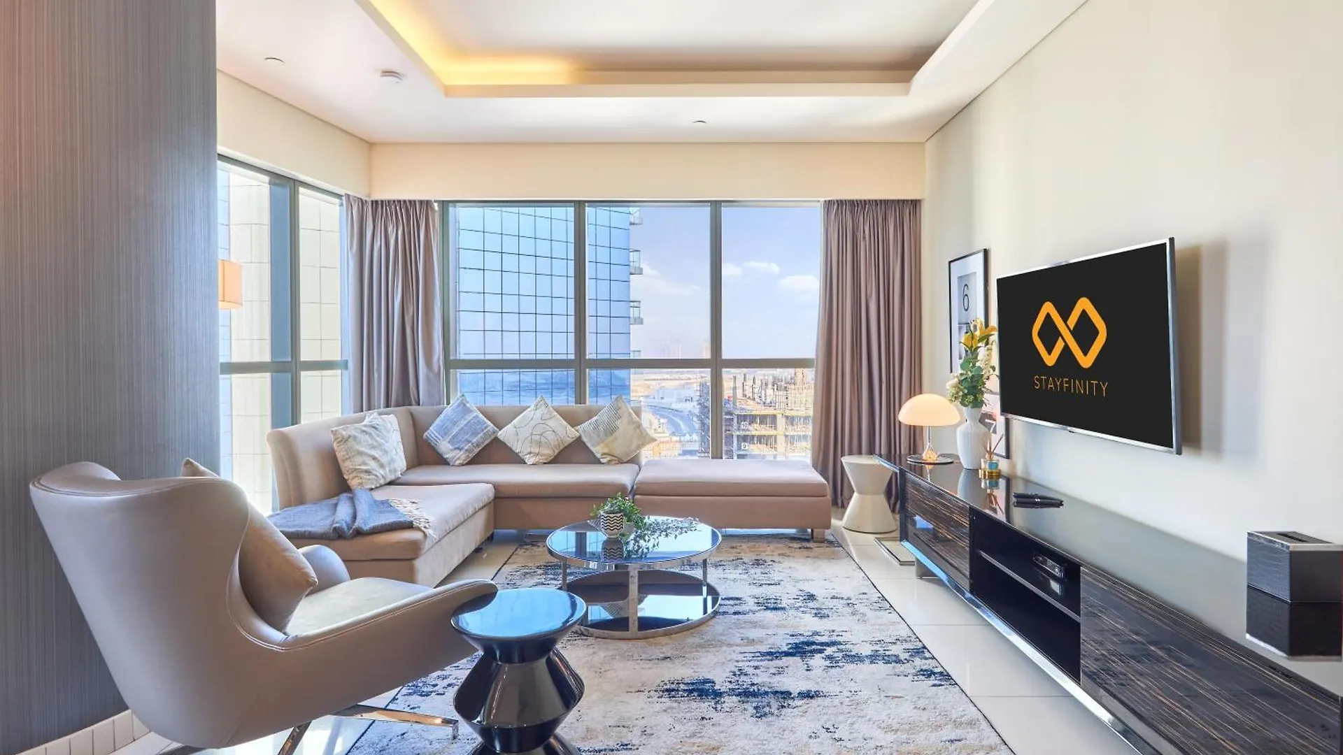 Spacious 2 Bedroom Apartment In Damac Towers By Paramount Dubai With Pool Gym Free Parking Sleeps 4 By Stayfinity